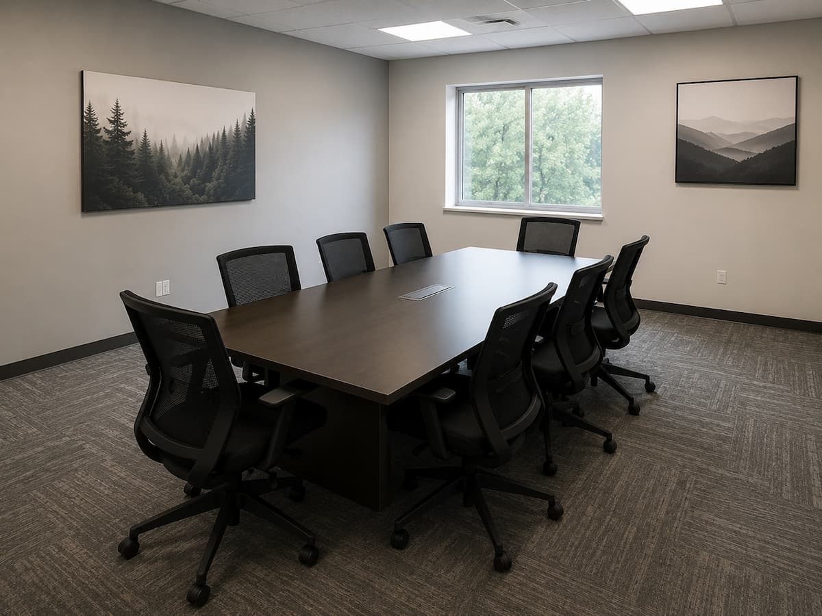 Clean office conference room table in Rochester Hills, MI